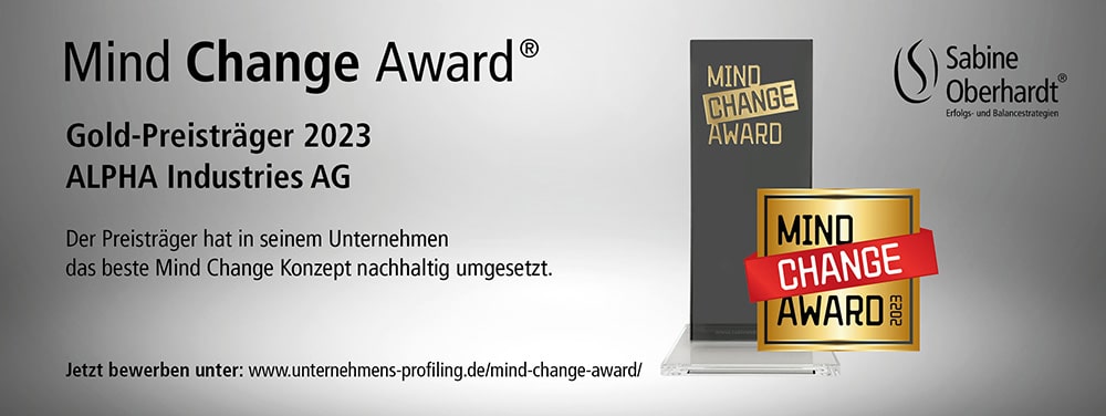 Ausgezeichnet mit dem Mind Change Award Gold 2023